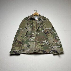 US Army Military Field Utility Uniform Coat Jacket Men 33R Camo Combat USA